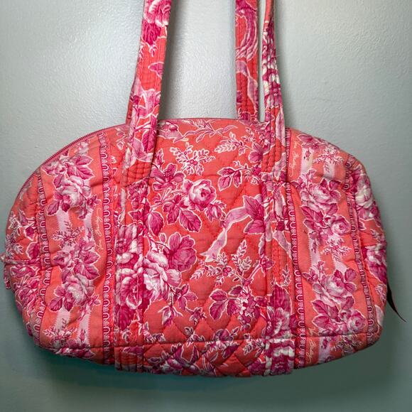 Vera Bradley Hope Toile Floral Print Small Duffel Bag Travel Tote - Picture 2 of 9